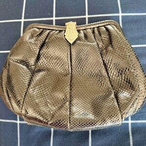 Sharif Metallic Gold Textured Clutch